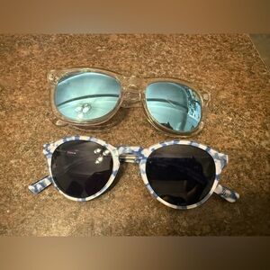 Trendy Blue and Clear Sunglasses Duo